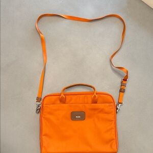 Tumi Orange Messenger Bag